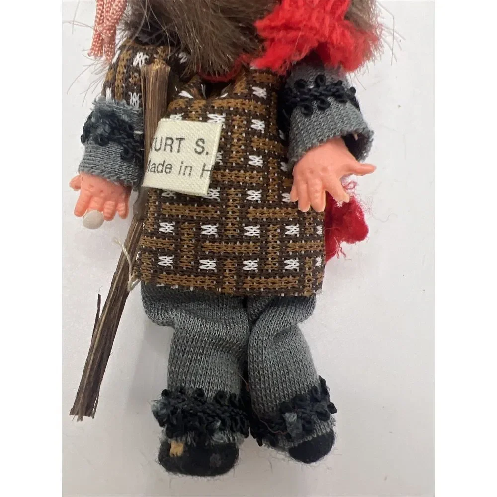 Vintage Kurt S Adler Fabric Felt Flocked Ornament‎